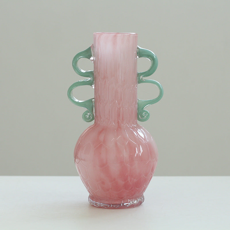 Tvåfärgad glasvas