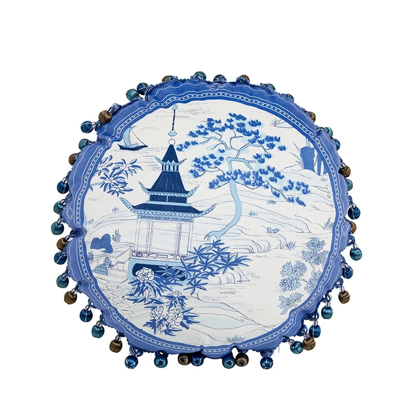 Chinese Blue Porcelain Prydnadskuddar Mix & Match