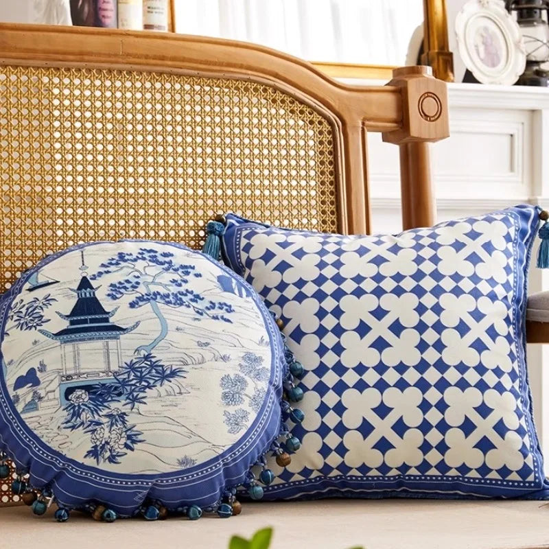 Chinese Blue Porcelain Prydnadskuddar Mix & Match