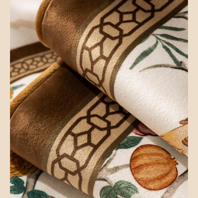 Chinoiserie Brown Lång Prydnadskudde