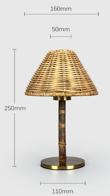 Bordslampa Bamboo - Uppladdningsbar