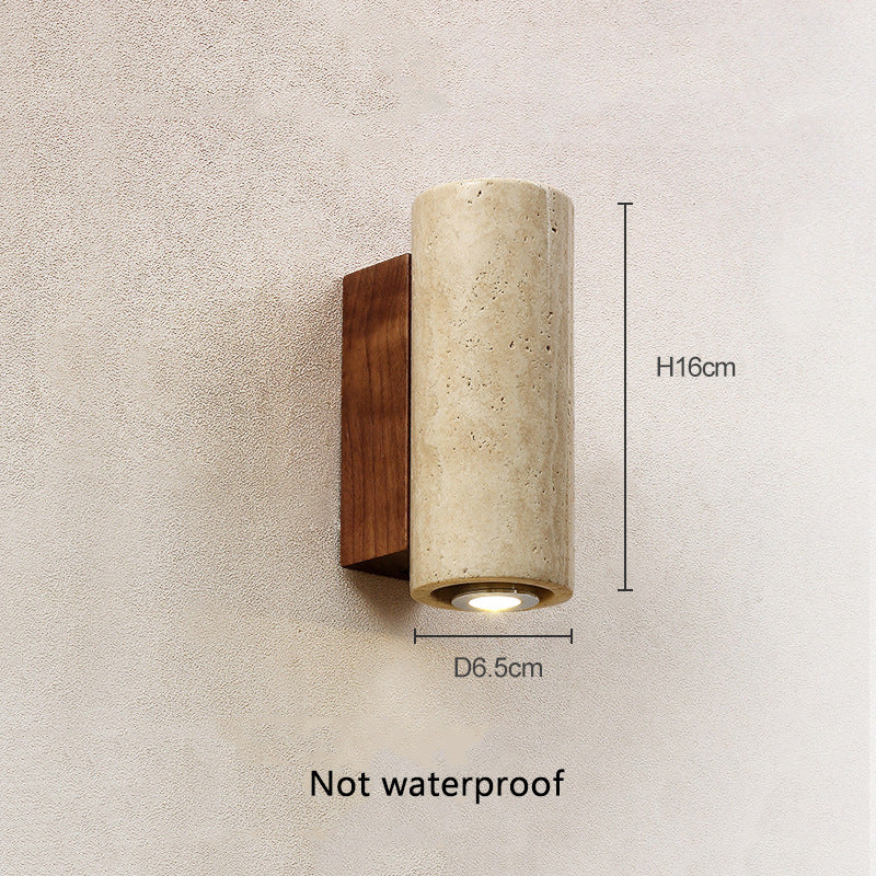 Vägglampa Travertin olika utföranden