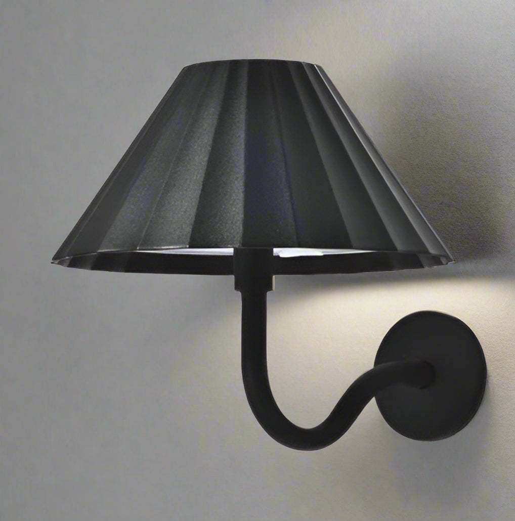 Vägglampa Svart - Uppladdningsbar