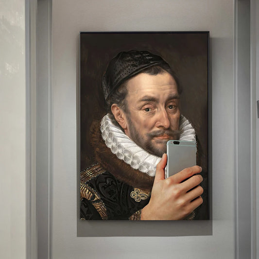 Man taking Selfie - Canvas Art Print